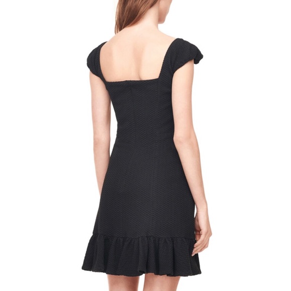 Rebecca Taylor Cap Sleeve Stretch Texture Dress - Picture 3 of 10